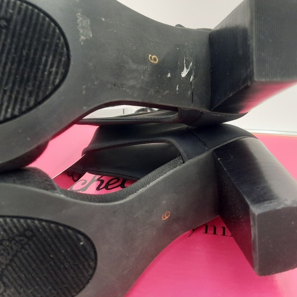 NWB Seychelles Prominent 10 Black Calf Hair Open Toe Heels - Picture 6 of 9